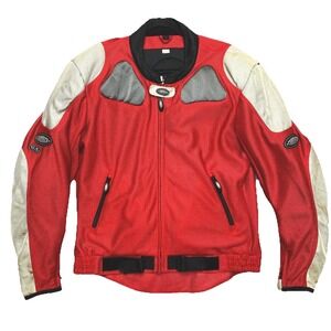 Cortech Motorcycle Jacket Mens Extra Large Red Tour Master Padded Riding GX Air